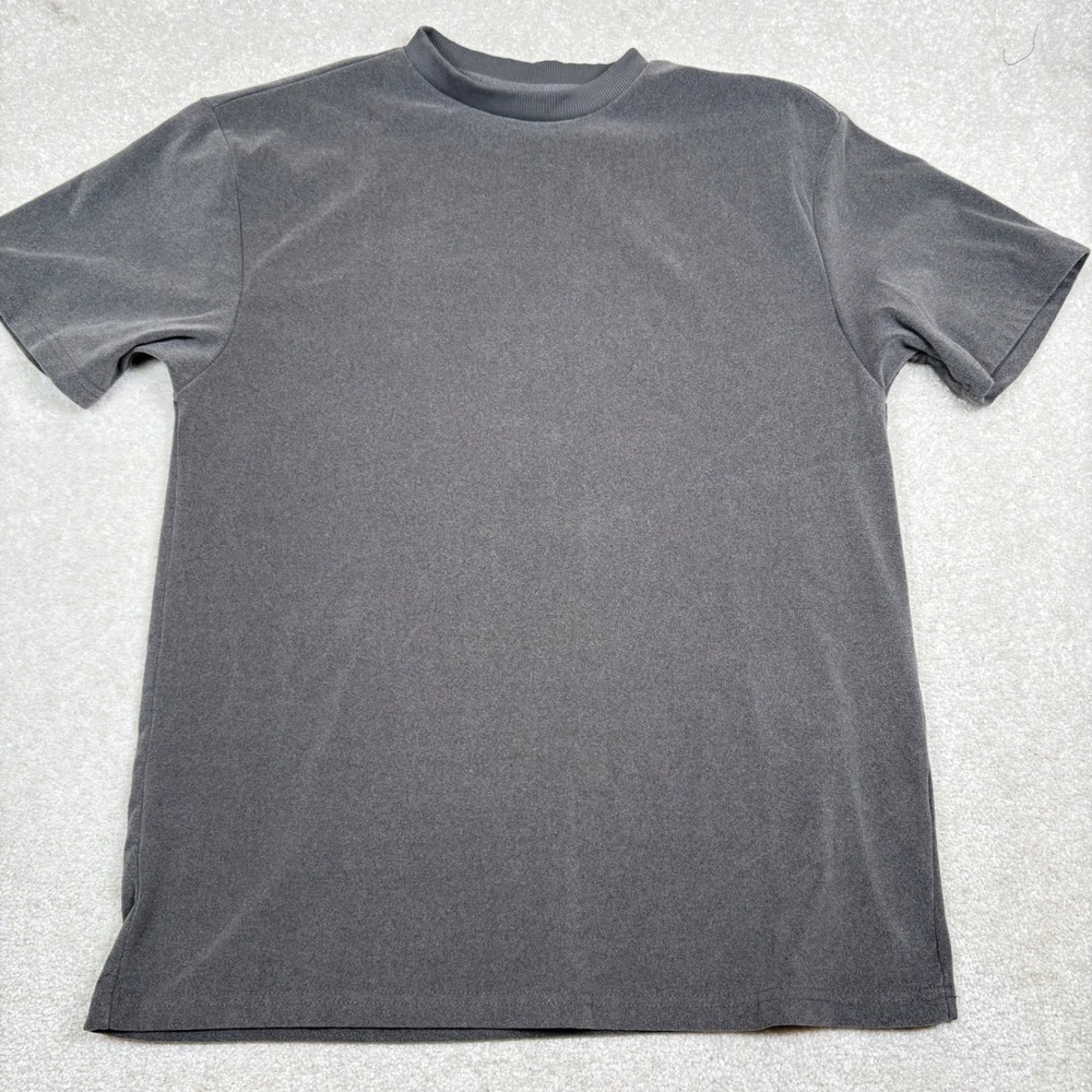 Massive Luxury Mens Charcoal Gray Short Sleeve T-Shirt Super Soft Medium